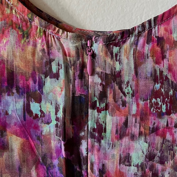 Saten high-low A line dress WITH POCKETS ;) - Picture 3 of 7